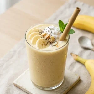 Best Banana Smoothie Recipe 2 Banana Smoothie recipe card image