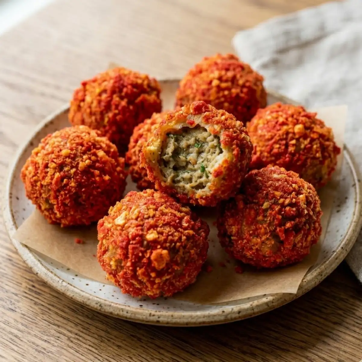 Hot Cheeto Boudin Balls recipe card image