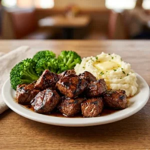 How to Make IHOP Steak Tips at Home (Copycat Recipe) 2 IHOP Steak Tips Recipe card image