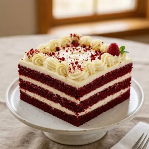 Millions of Food Lovers Cook with Food Mastery Hub 17 Recipe Card for Red Velvet Cake