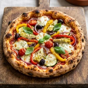 Vegetarian Pizza Recipe With Roasted Vegetables 2 Vegetarian Pizza Recipe card image