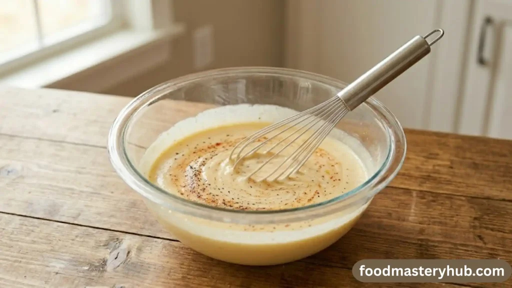 Danni Rose Mac and Cheese Recipe | Easy & Creamy 4 Whisk the custard image